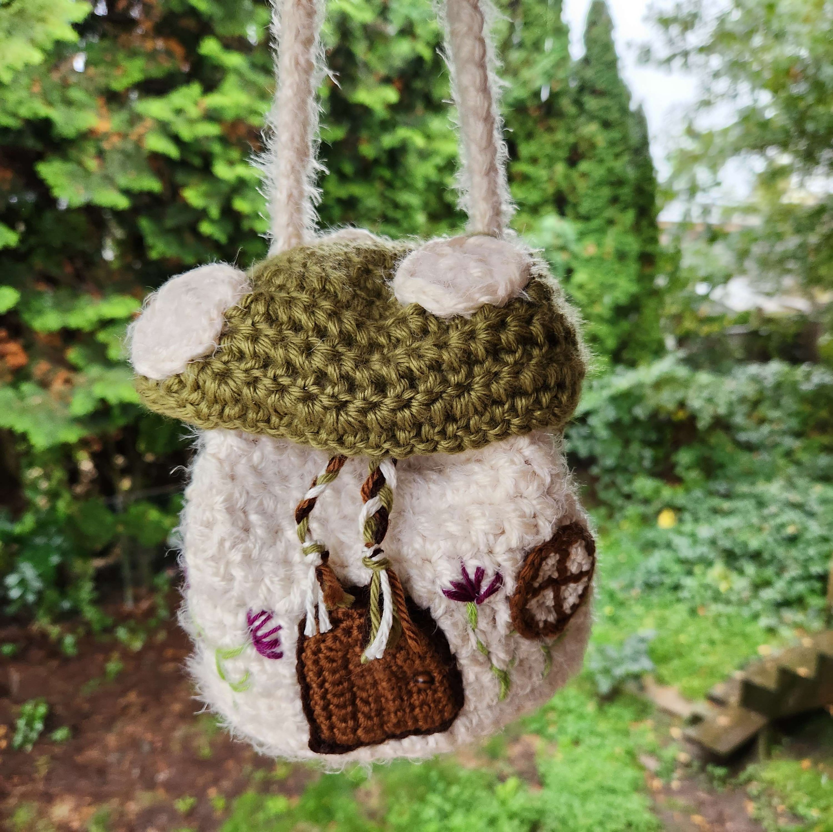 Ravelry: Mushroom Drawstring Bag pattern by Meagan Alley