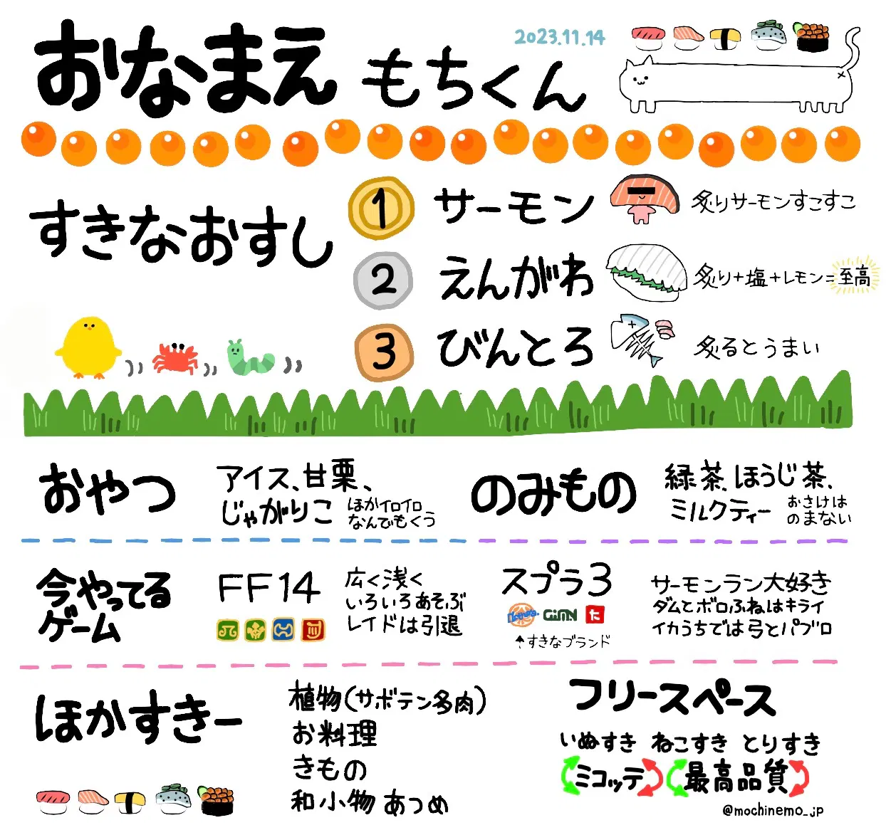 すし@プロフ必読ページ みんなのプロフ帳 | すしすきー