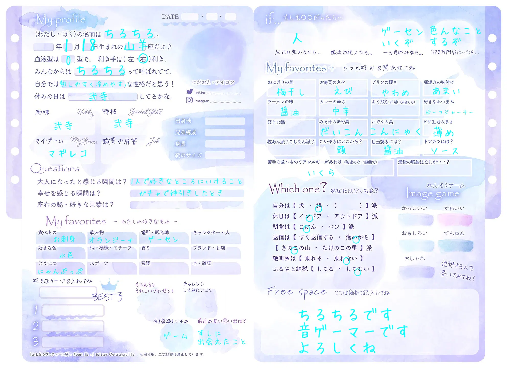 すし@プロフ必読ページ みんなのプロフ帳 | すしすきー